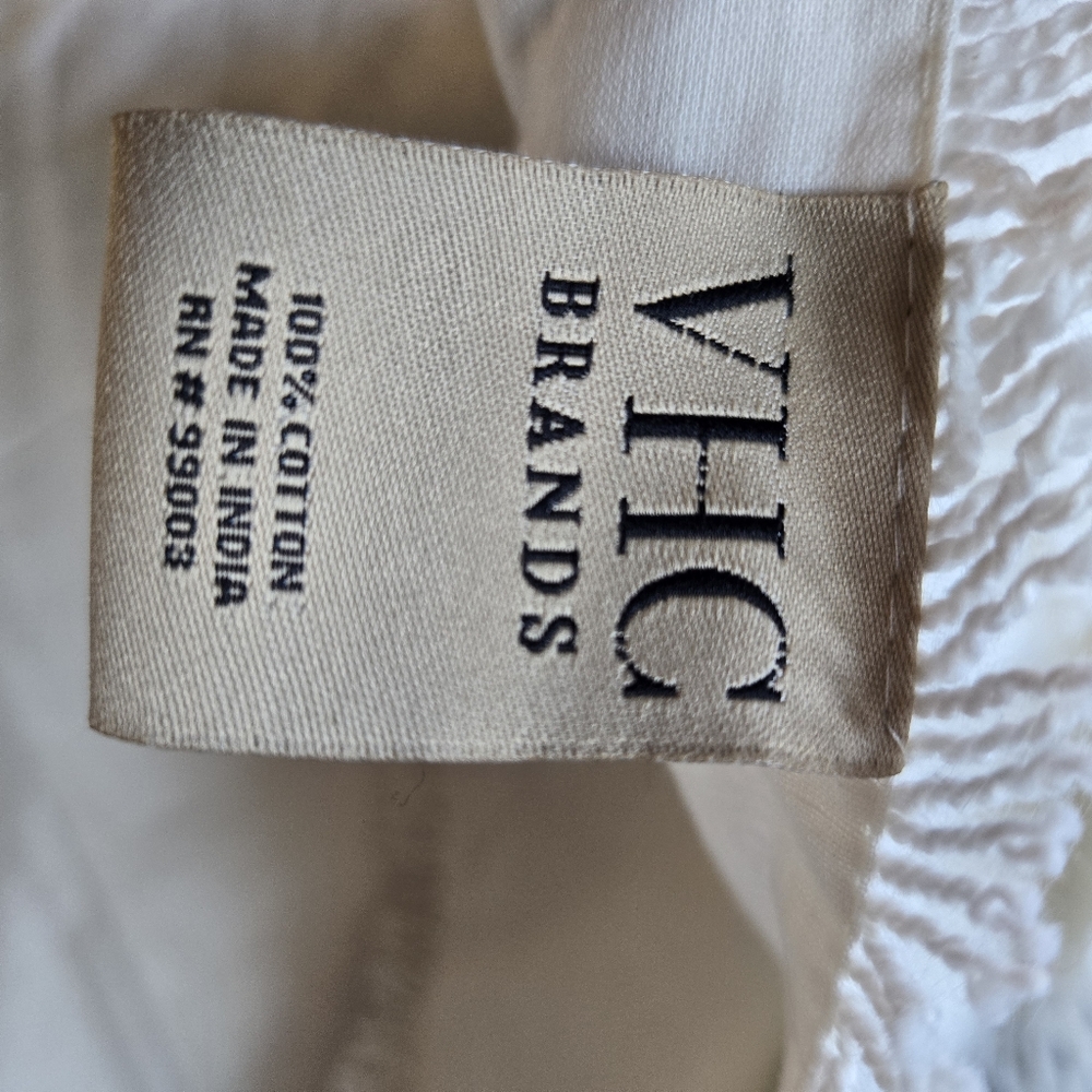 Burlap Antique White Star Woven throw - Picture 4 of 6